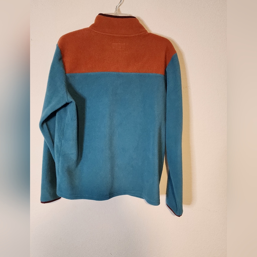 Sonoma - Boy's Husky Teal and Orange Zip-up Sweater - Size: Extra Large - Picture 8 of 8
